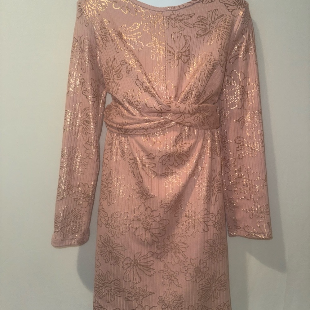 Chic Floral Long Sleeve Dress